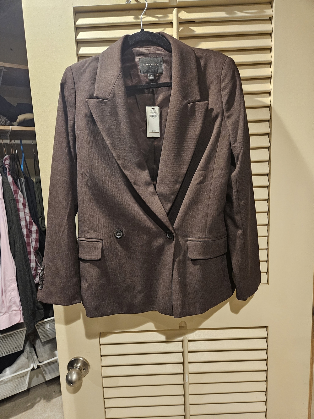 Banana Republic Brown Double-Breasted Women's Blazer